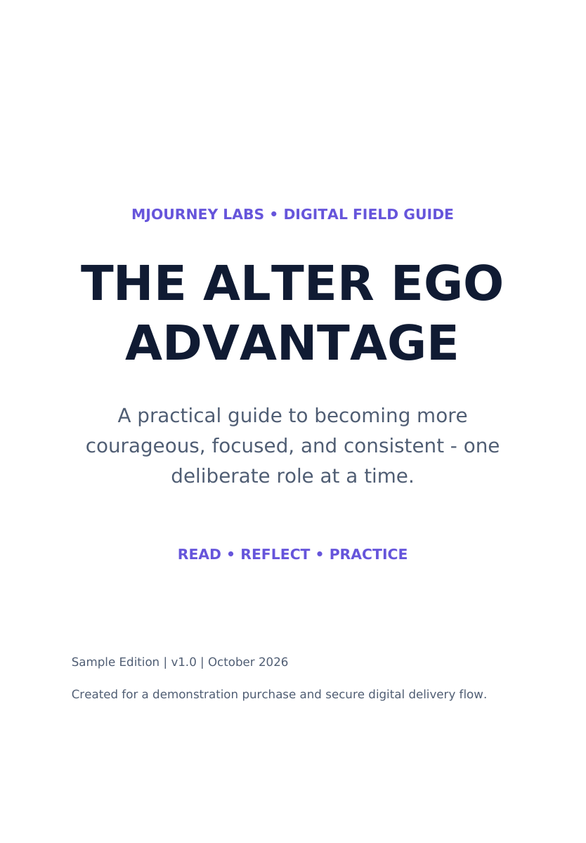 Cover of The Alter Ego Advantage